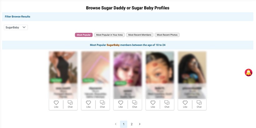 SugarDaddyForMe profiles