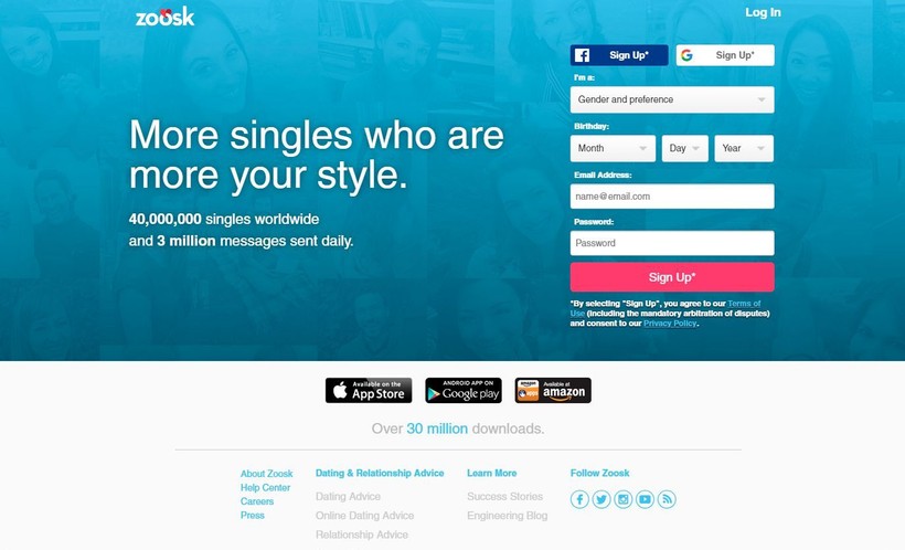 Zoosk online dating site